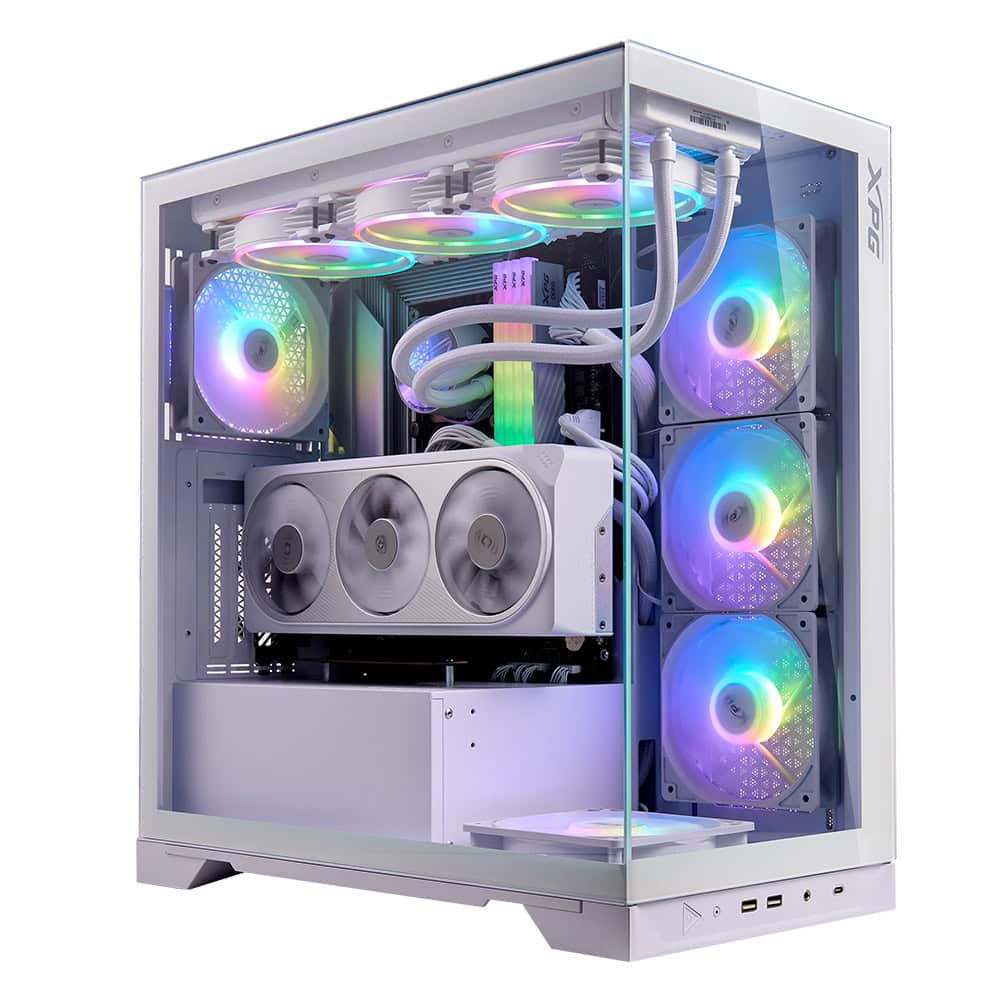Xpg Invader X Rgb Temperli Cam Usb 3 2 Atx Beyaz Mid Tower Gaming Kasa 1