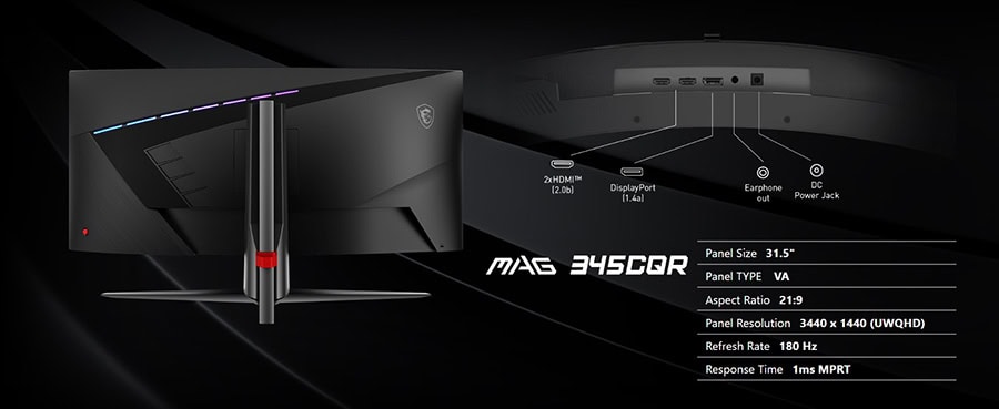 MSI MAG 345CQR Monitör h11