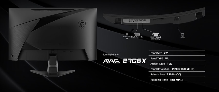 MSI MAG 27C6X Gaming Monitör H12