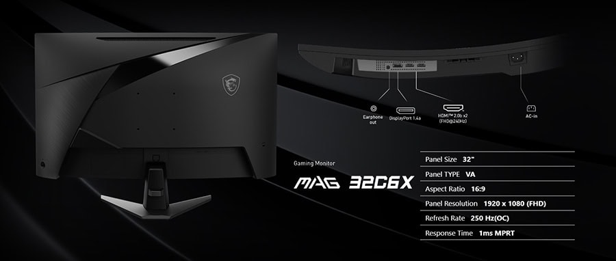 MSI MAG 32C6X Gaming Monitör H12