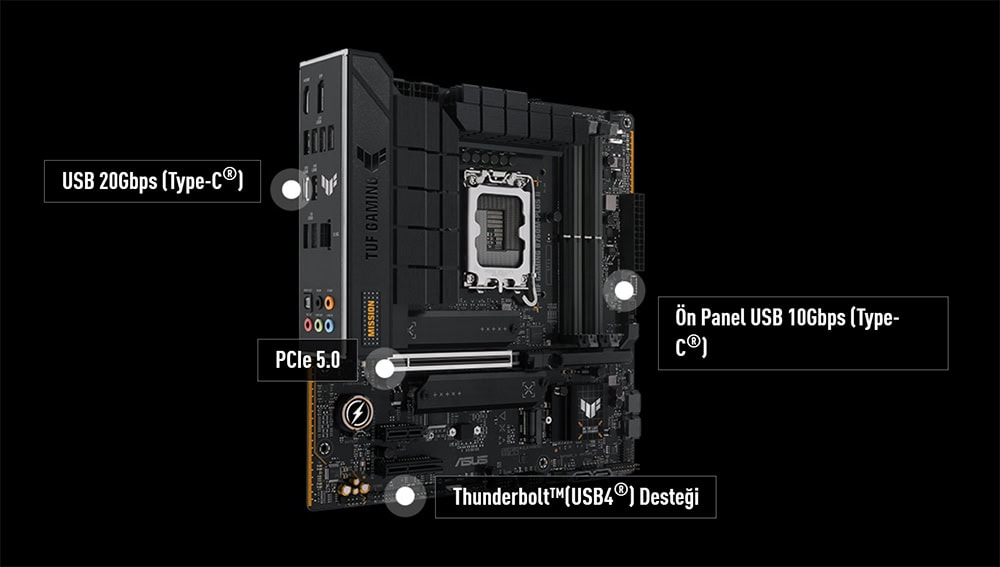 TUF GAMING B760M-PLUS II ASUS TUF Gaming B760M-PLUS II Anakart h15