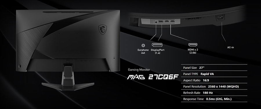 MSI MAG 27CQ6F Monitör h15