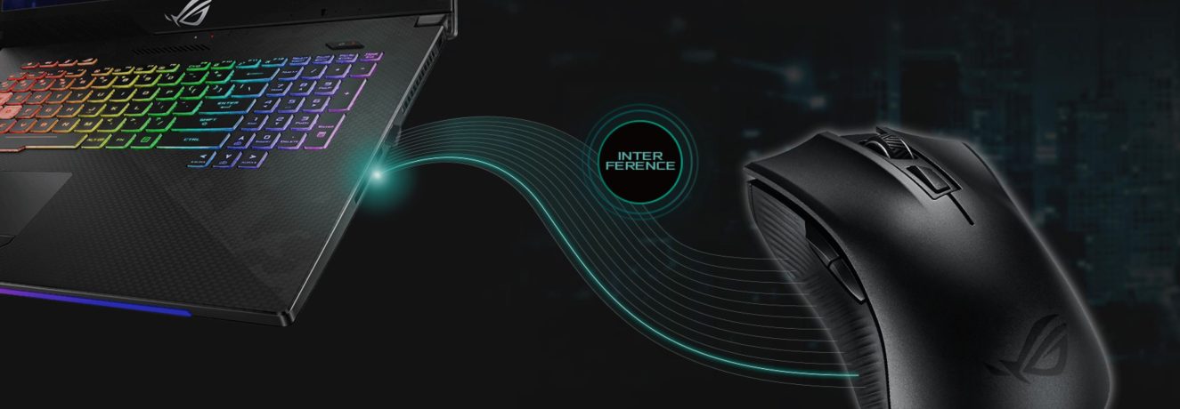 ASUS ROG Strix Carry Kablosuz Gaming Mouse (90MP01B0-B0UA00) yh6