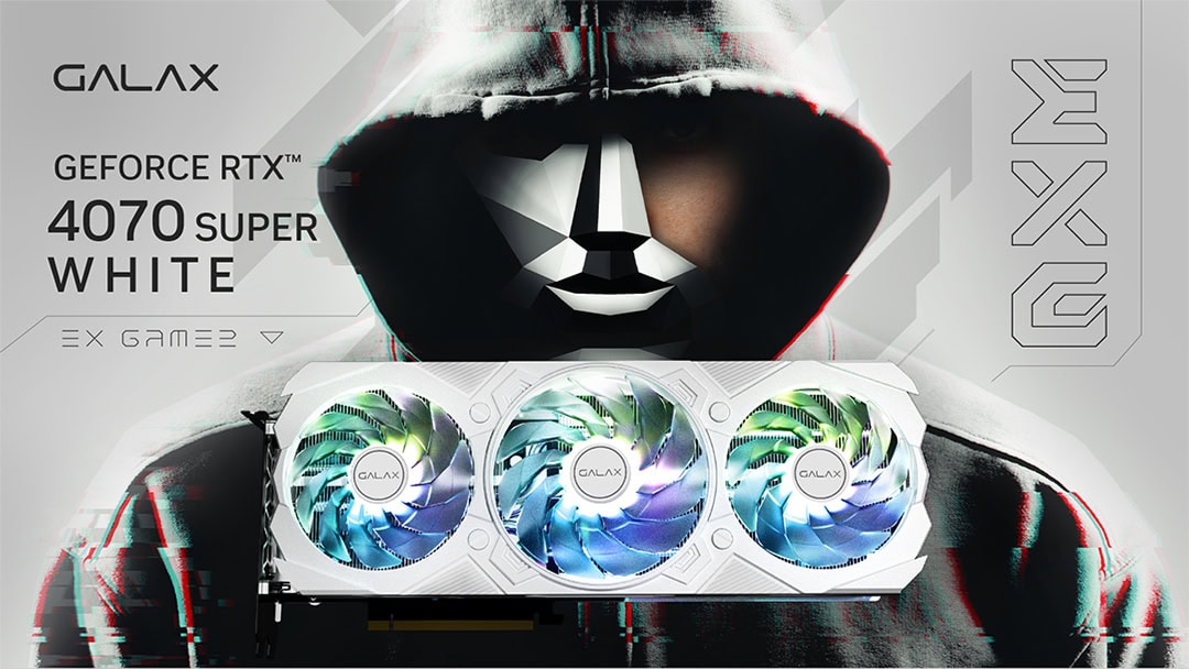 GALAX GeForce RTX 4070 SUPER EX Gamer White Ekran Kartı h1