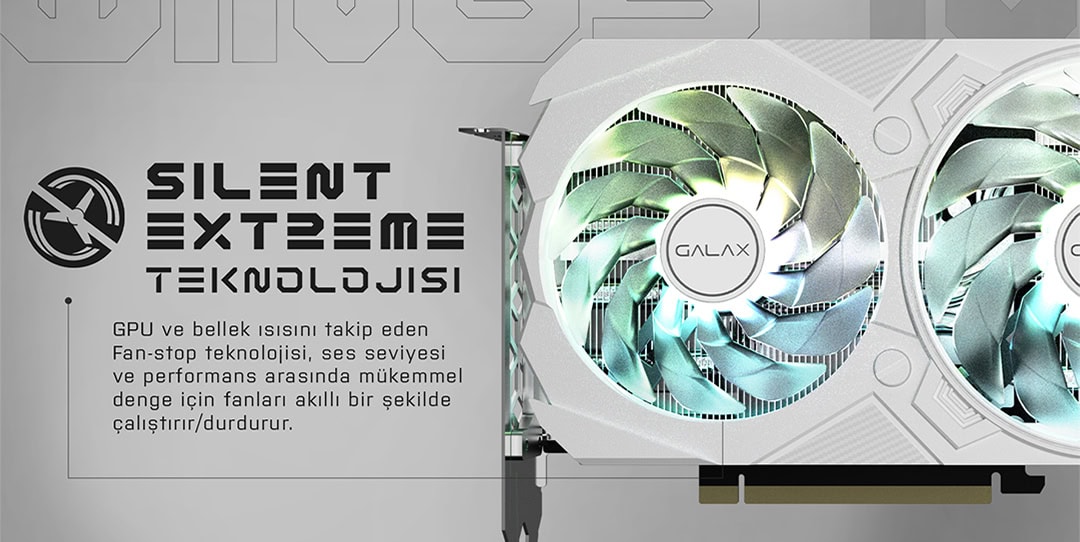 GALAX GeForce RTX 4070 SUPER EX Gamer White Ekran Kartı h5