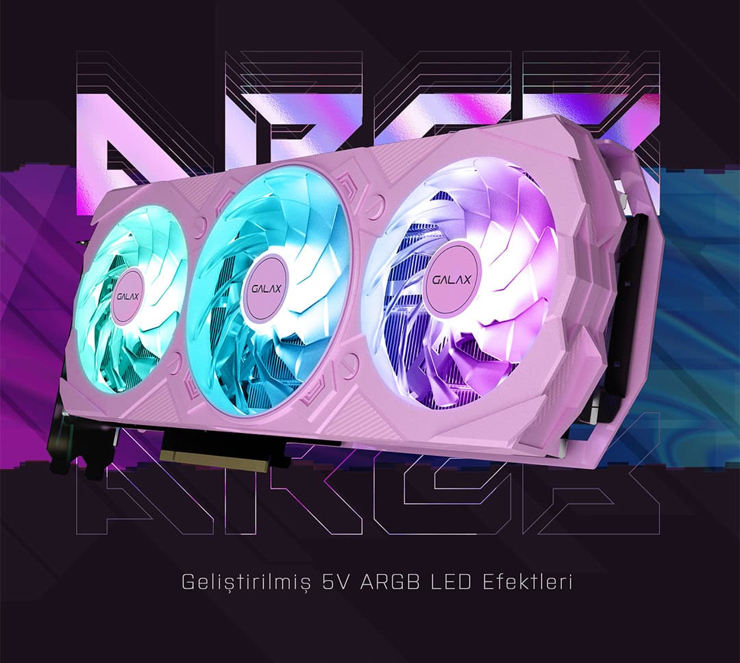 GALAX GeForce RTX 4070 SUPER EX Gamer Pink 1-Click OC 12GB Ekran Kartı h8