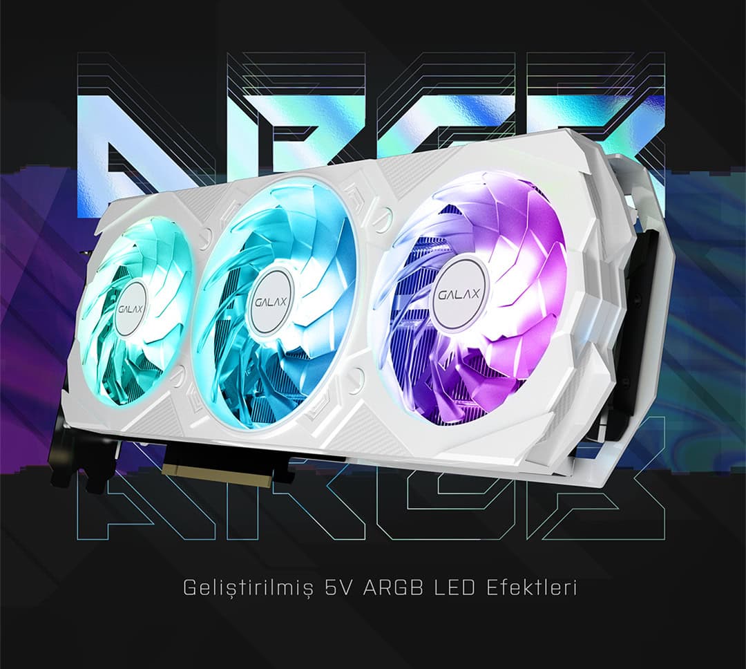 GALAX GeForce RTX 4070 SUPER EX Gamer White Ekran Kartı h7