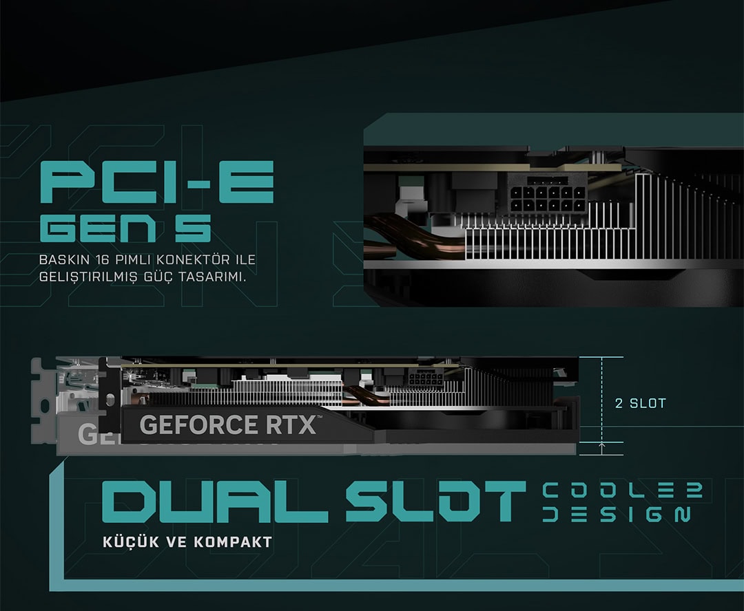 GALAX GeForce RTX 4070 SUPER 1-Click OC 2X V2 Ekran Kartı h7