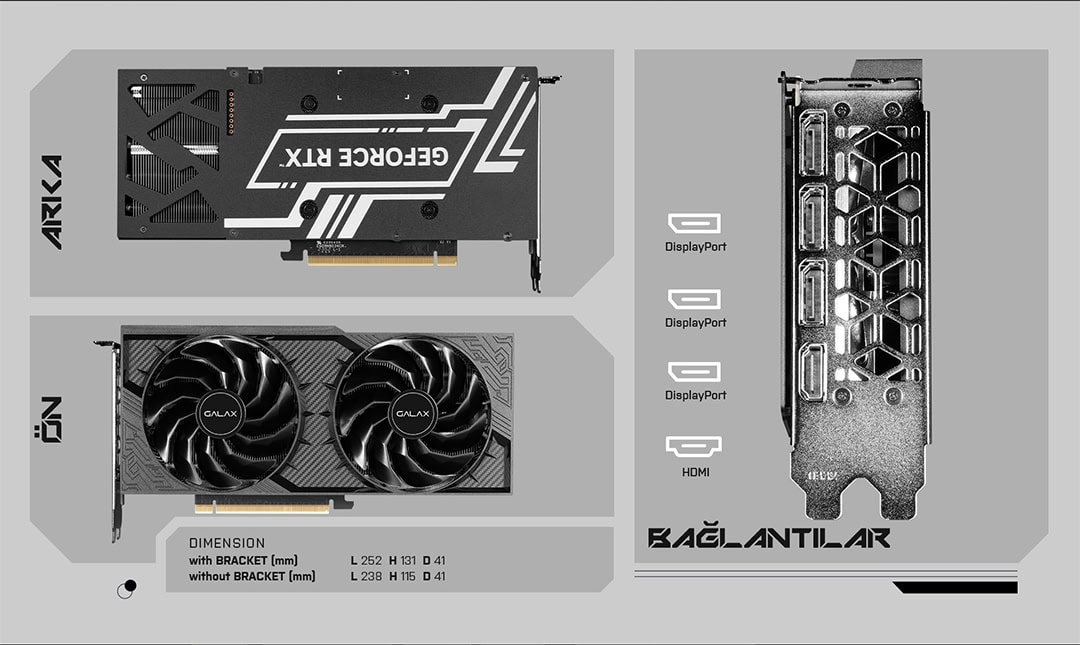 GALAX GeForce RTX 4070 SUPER 1-Click OC 2X V2 Ekran Kartı h10