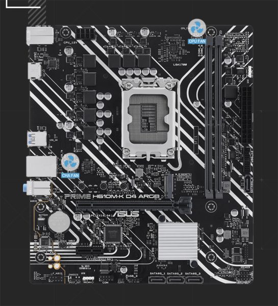 PRIME H610M-K D4 ARGB ASUS PRIME H610M-K D4 ARGB Anakart h9