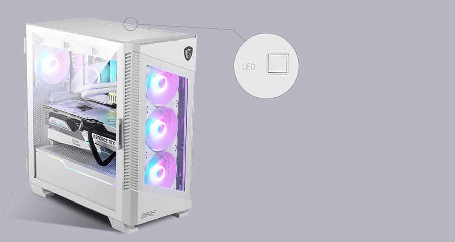 MSI MPG VELOX 100R WHITE Kasa h9