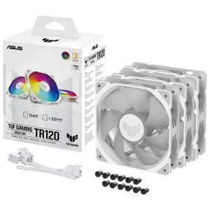 Asus Tuf Tr120 Argb 120mm Beyaz 3lu Kasa Fani Y1