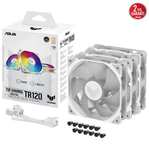 Asus Tuf Tr120 Argb 120mm Beyaz 3lu Kasa Fani Y2