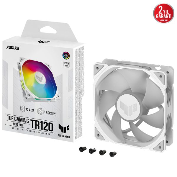 Asus Tuf Tr120 Argb 120mm Beyaz Kasa Fani Y2