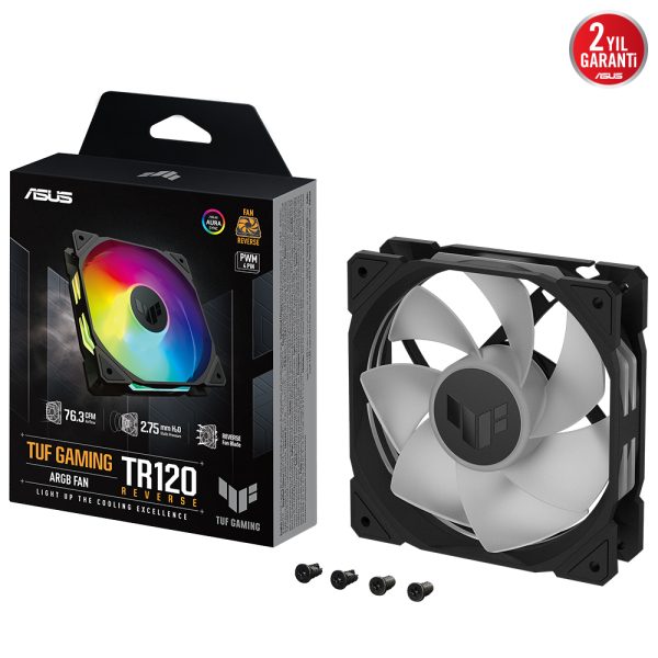Asus Tuf Tr120 Reverse Argb 120mm Siyah Kasa Fani Y2