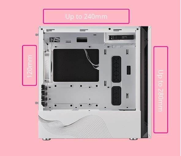Cooler Master Silencio S400 Tg Sakura Edition Kasa H13