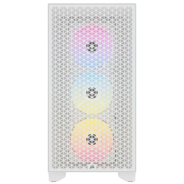 Corsair Icue 3000d Rgb Airflow Temperli Cam Usb 3 2 Mid Tower Beyaz Atx Gaming Kasa Cc 9011256 Ww 2