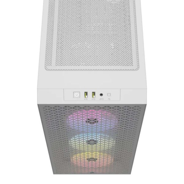 Corsair Icue 3000d Rgb Airflow Temperli Cam Usb 3 2 Mid Tower Beyaz Atx Gaming Kasa Cc 9011256 Ww 3