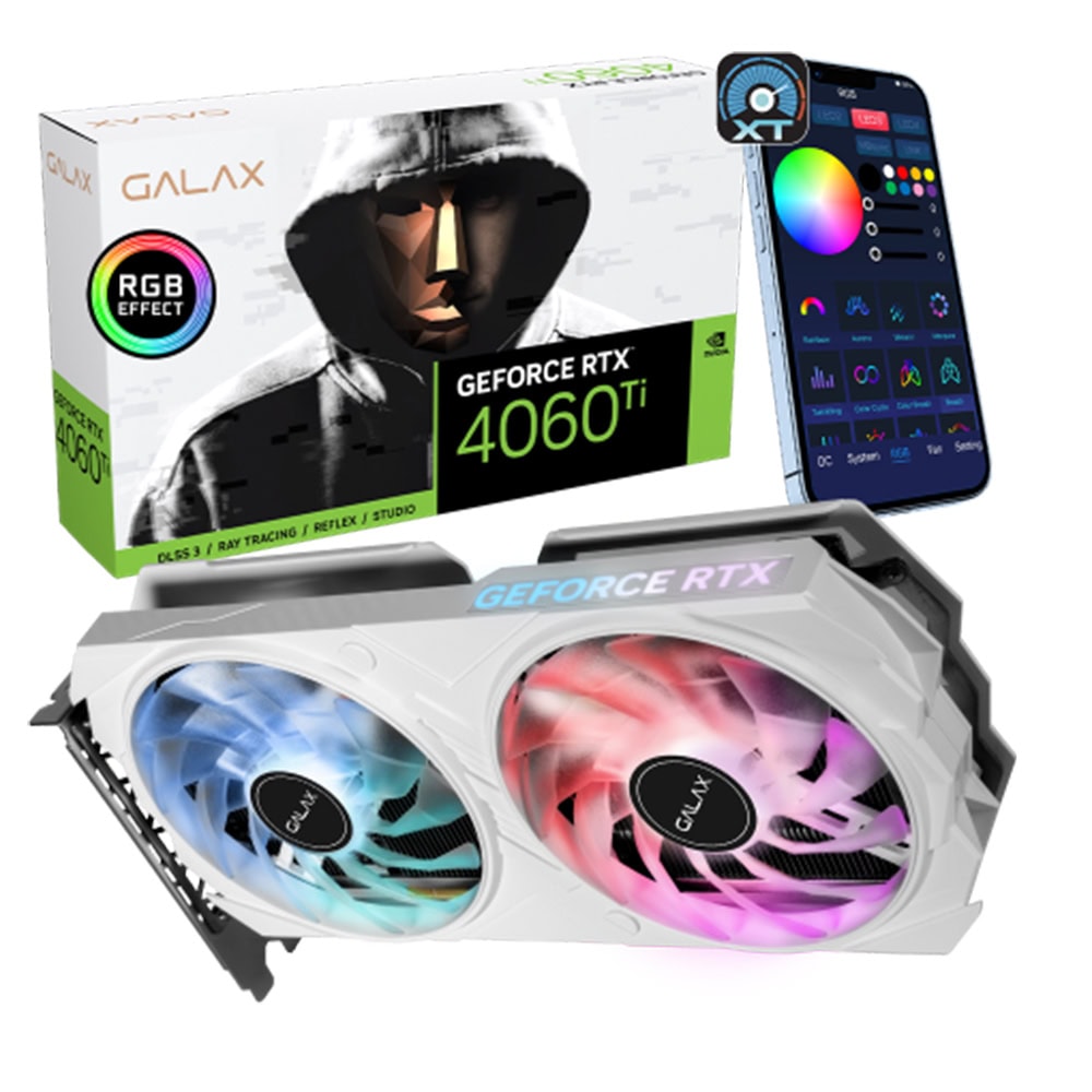 Galax Geforce Rtx 4060 Ti 8gb Ex White 1 Click Oc Gddr6 128 Bit Dlss 3 Ekran Karti 46isl8md8bwe 2 Yil Birebir Degisim Garantili 1