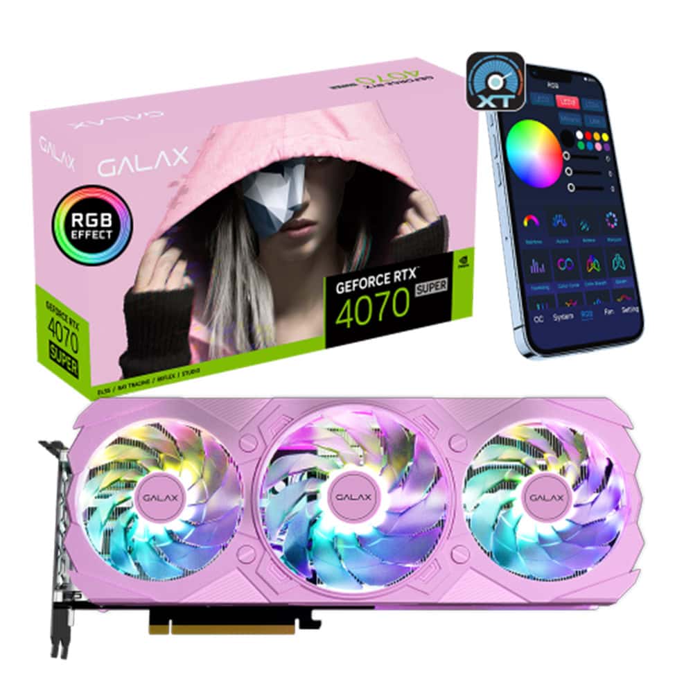 Galax Geforce Rtx 4070 Super Ex Gamer Pink 1 Click Oc 12gb Gddr6x 192 Bit Dlss 3 Ekran Karti 47som7md7lpk 2 Yil Birebir Degisim Garantili 1