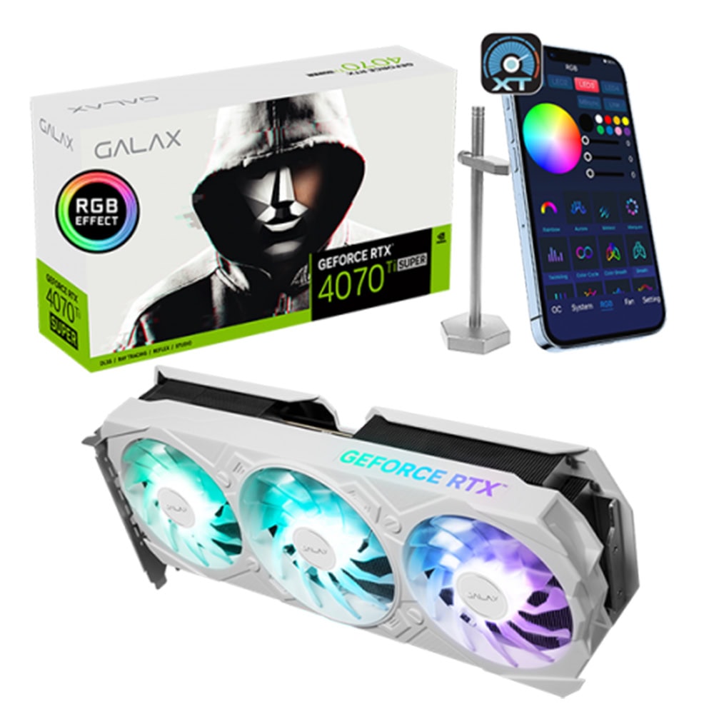 Galax Geforce Rtx 4070 Ti Super Ex Gamer White 1 Click Oc 16gb Gddr6x 256 Bit Dlss 3 Ekran Karti 47uzm6md8kpe 2 Yil Birebir Degisim Garantili 1