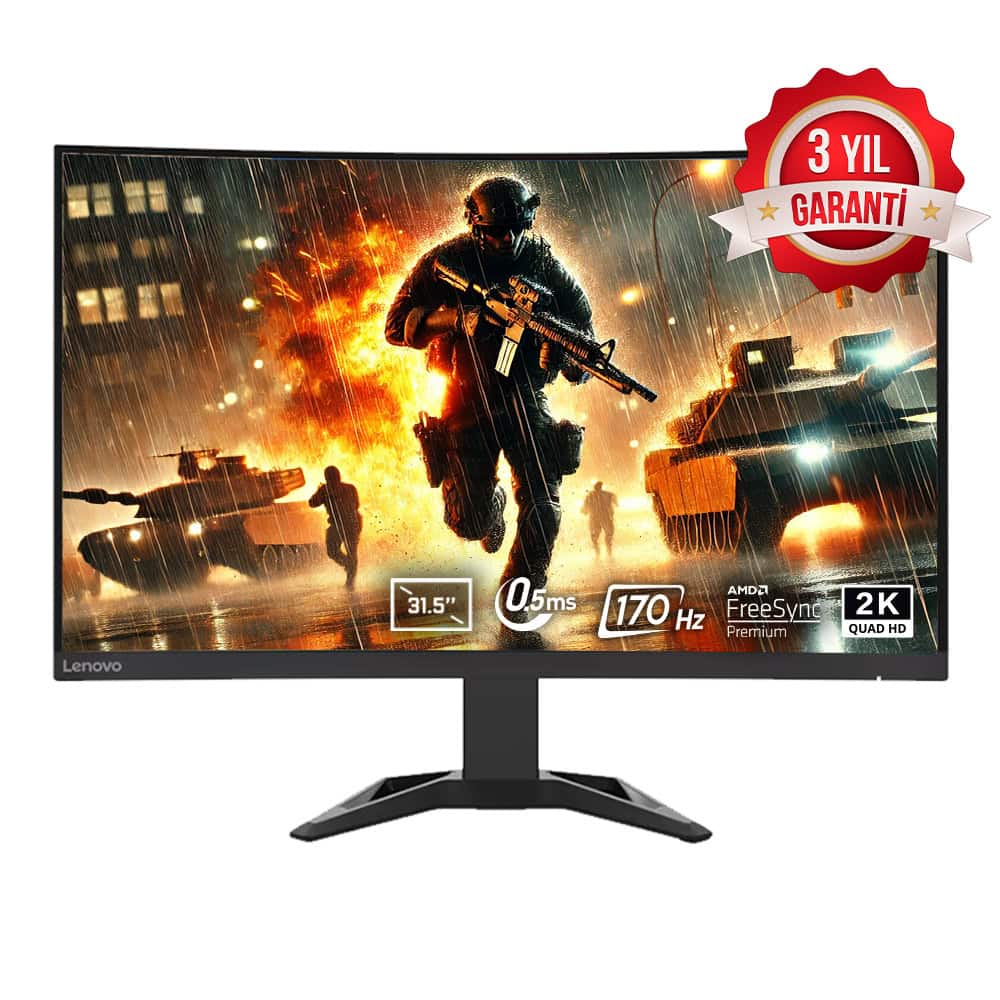 Lenovo G32qc 30 A22315qg0 66f2gac1tk 31 5 Inc 170hz 0 5ms 2k Qhd Freesync Premium Va Kavisli Gaming Monitor Yyy1