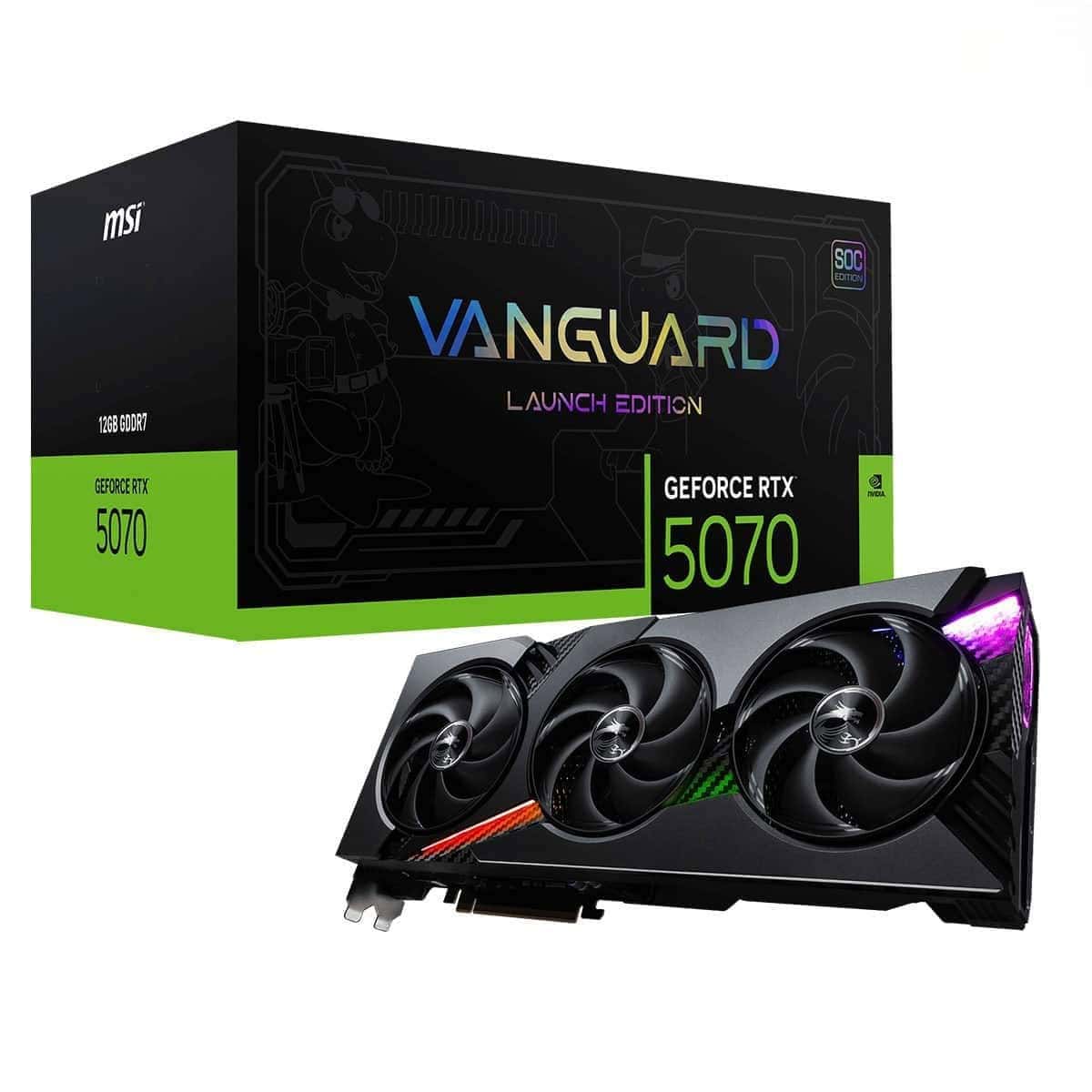 Msi Geforce Rtx 5070 12g Vanguard Soc Launch Edition 12gb Gddr7 192 Bit Dlss 4 Ekran Karti Control Resonant Hediyeli 1
