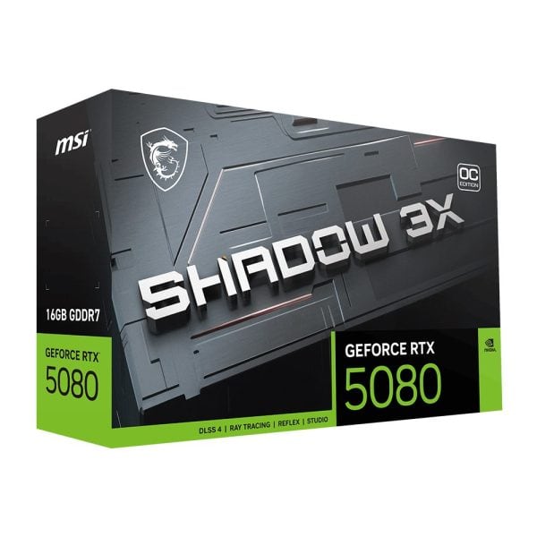 Msi Geforce Rtx 5080 16g Shadow 3x Oc 16gb Gddr7 256 Bit Dlss 4 Ekran Karti Yy13