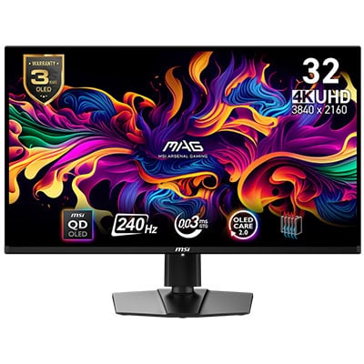 MSI MAG 321UPX QD-OLED Gaming Monitör h1