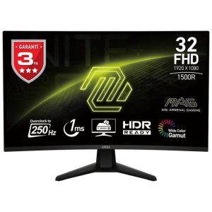 Msi Mag 32c6x 31 5 Inc 250hz 1ms Full Hd Adaptive Sync Va Kavisli Gaming Monitor 1