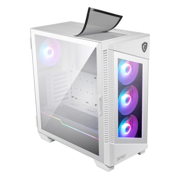 Msi Mpg Velox 100r White Argb Temperli Cam Usb 3 2 Mid Tower Atx Beyaz Gaming Kasa 4