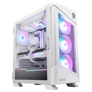 Msi Mpg Velox 100r White Argb Temperli Cam Usb 3 2 Mid Tower Atx Beyaz Gaming Kasa T2