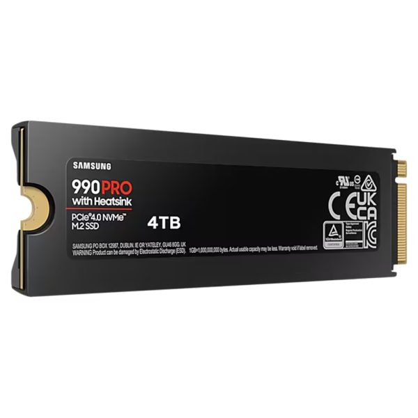 Samsung 990 Pro 4tb Pcie 4 0 Okuma 7450mb Yazma 6900mb Heatsink M 2 Ssd Mz V9p4t0cw 6