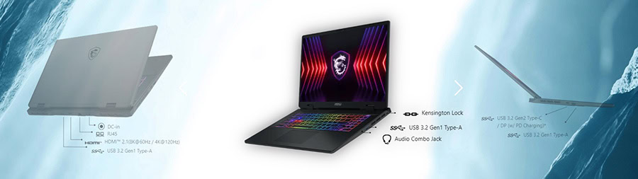 MSI SWORD 17 HX B14VFKG-052XTR Gaming Laptop h20