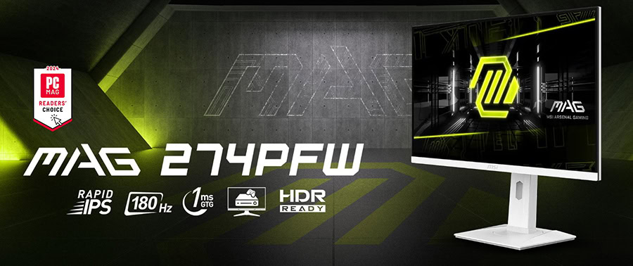 MSI MAG 274PFW Beyaz Gaming Monitör h2
