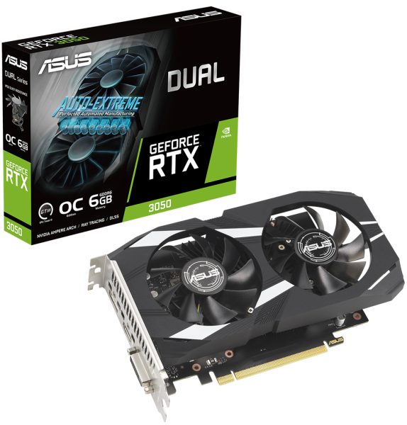 ASUS Dual GeForce RTX™ 3050 OC Edition 6GB GDDR6 ASUS DUAL GeForce RTX 3050 OC 6GB GDDR6 96 Bit Ekran Kartı h3