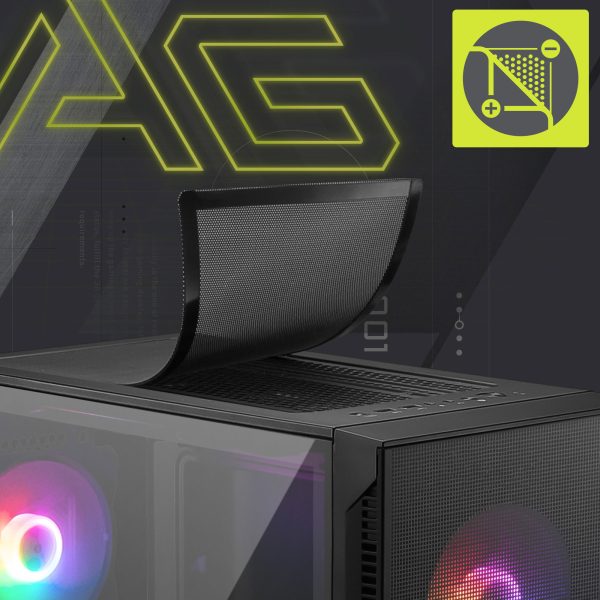 MSI MAG FORGE 120A B65 RGB Temperli Cam USB 3.2 ATX Mid Tower Siyah 650W 80+ Bronze Gaming Kasa H3