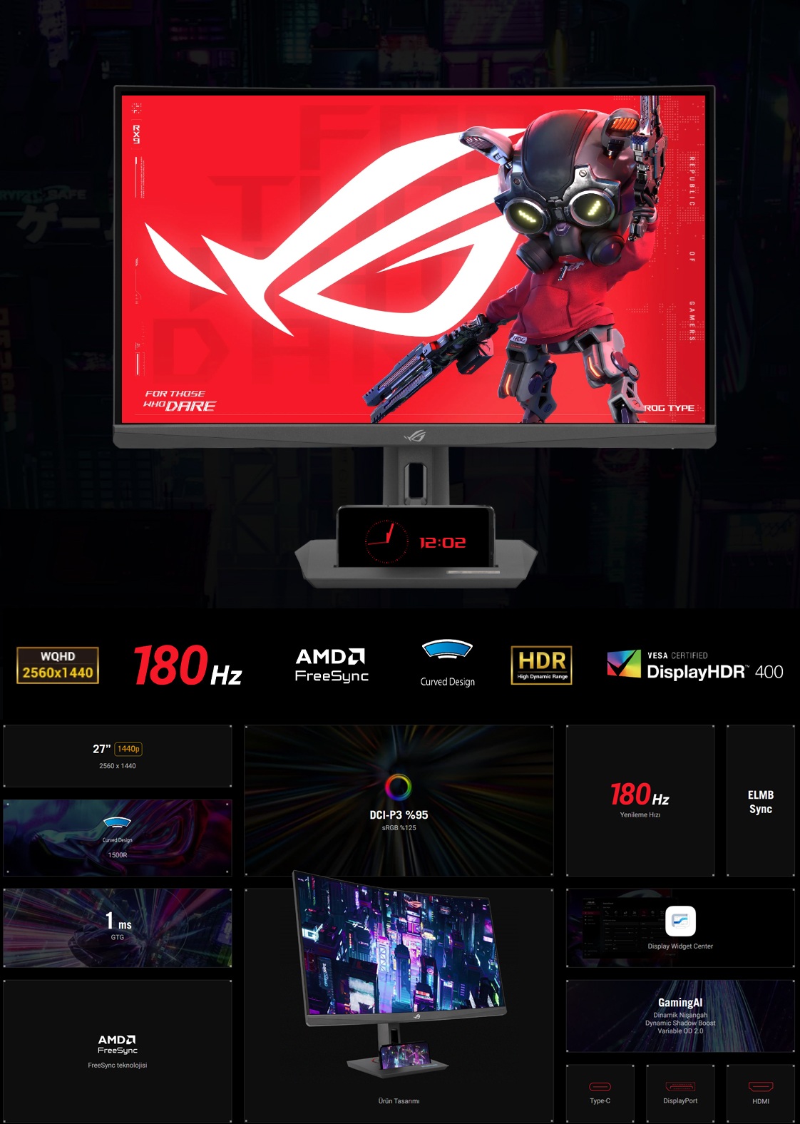 ASUS ROG Strix XG27WCS Monitör h4