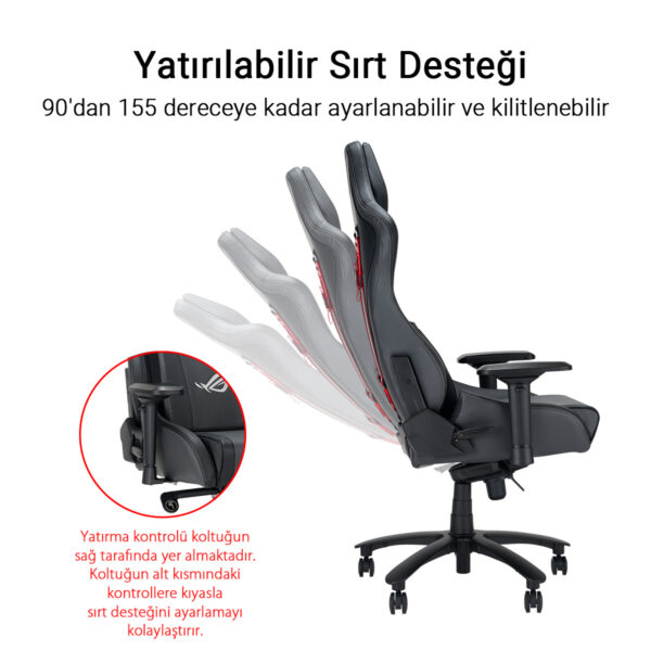 Asus Rog Chariot X Core Sl301cw Gri Oyuncu Koltugu Y10