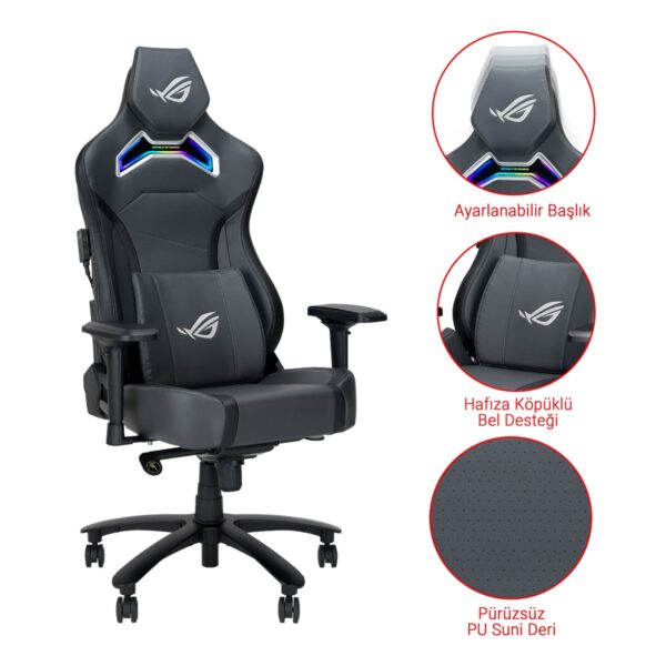 Asus Rog Chariot X Sl301w Gri Oyuncu Koltugu Y8
