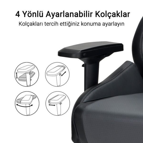 Asus Rog Chariot X Sl301w Gri Oyuncu Koltugu Y9
