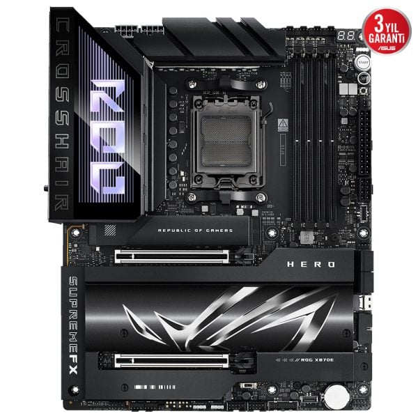 Asus Rog Crosshair X870e Hero 8600mhzoc Ddr5 Soket Am5 M 2 Hdmi Atx Anakart Y2