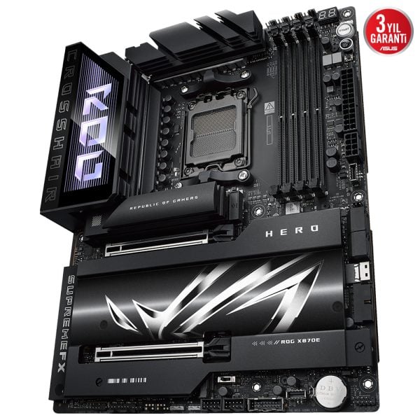 Asus Rog Crosshair X870e Hero 8600mhzoc Ddr5 Soket Am5 M 2 Hdmi Atx Anakart Y6