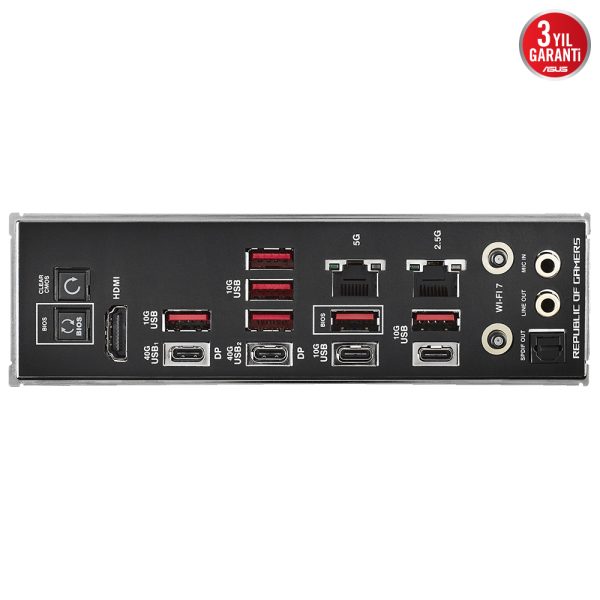 Asus Rog Crosshair X870e Hero 8600mhzoc Ddr5 Soket Am5 M 2 Hdmi Atx Anakart Y9
