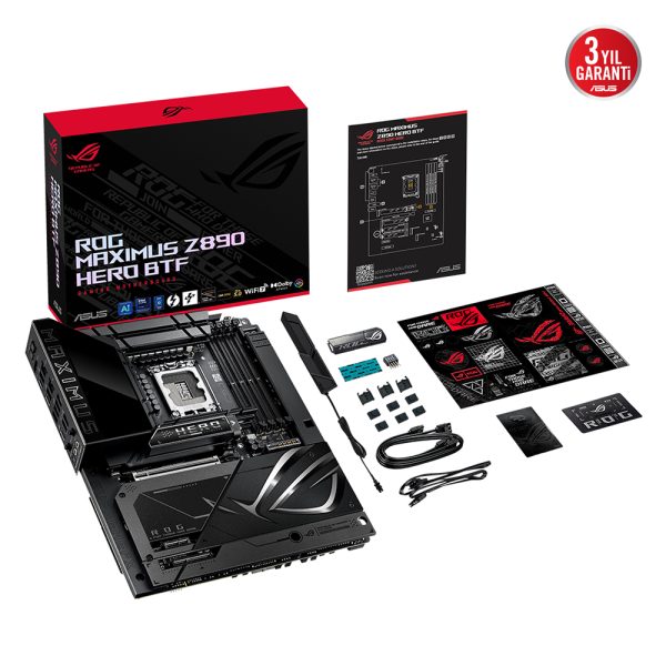 Asus Rog Maximus Z890 Hero Btf 9200mhz Oc Ddr5 Soket Lga1851 M 2 Hdmi Atx Anakart 19