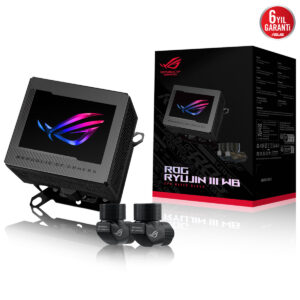 Asus Rog Ryujin Iii Wb Lcd Aura Sync Rgb Intel Amd Uyumlu Islemci Sivi Sogutucu Blok 2
