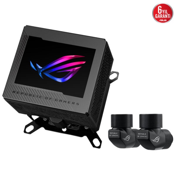 Asus Rog Ryujin Iii Wb Lcd Aura Sync Rgb Intel Amd Uyumlu Islemci Sivi Sogutucu Blok 4