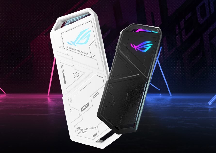 Asus Rog Strix Arion Beyaz M.2 Nvme Harici Ssd Kutusu H1