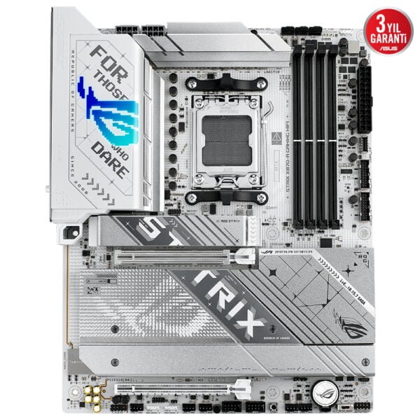 ASUS ROG Strix X870-A Gaming anakart, DDR5, AM5 soket, M.2, HDMI, DP, WiFi 8000MHz, OC, ATX, yüksek performanslı anakart.