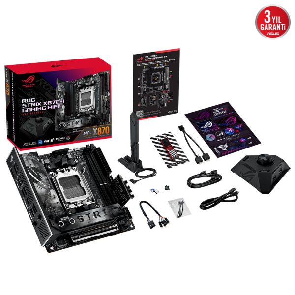 Asus Rog Strix X870 I Gaming Wifi 8600mhzoc Ddr5 Soket Am5 M 2 Hdmi Mini Itx Anakart Y14